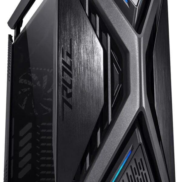 Asus Hyperion GR701 Full Tower E-ATX Gaming Case, 9 Expansion Slots, Tempered Glass, Up To 420mm Radiator Support, 3x 140 mm Fans (Front), ARGB Aura Sync – Black