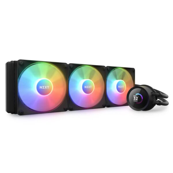 NZXT Kraken 360 RGB – Black 360mm AIO Liquid Cooler with LCD Display and RGB Fans