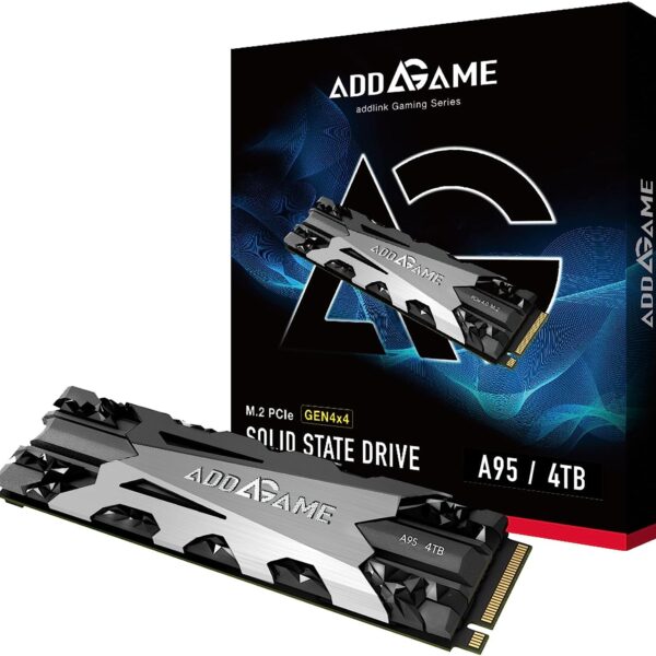 ad4TBS95M2P  ADDLINK 4TB M.2 2280 PCIe GEN4X4 NVMe 1.4 ( Up to R:7200 ,W:6500) Compatible For PC ,and PS5