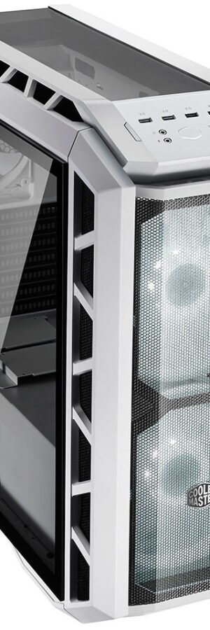 Cooler Master MasterCase H500P Mesh White Computer Case High Air Flow Mesh Front, RGB LED, Tempered Glass Side Panel MCM-H500P-WGNN-S00