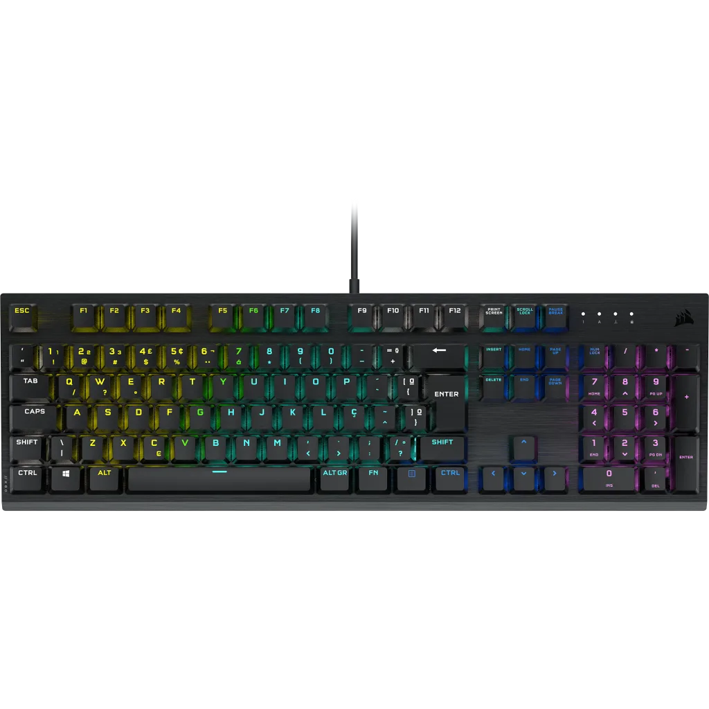 Corsair K60 RGB Pro Low Profile Mechanical Gaming Keyboard - CHERRY MX SPEED Mechanical Keyswitches – Slim and Streamlined Durable Aluminum Frame - Customizable Per-Key RGB Backlighting - Image 3