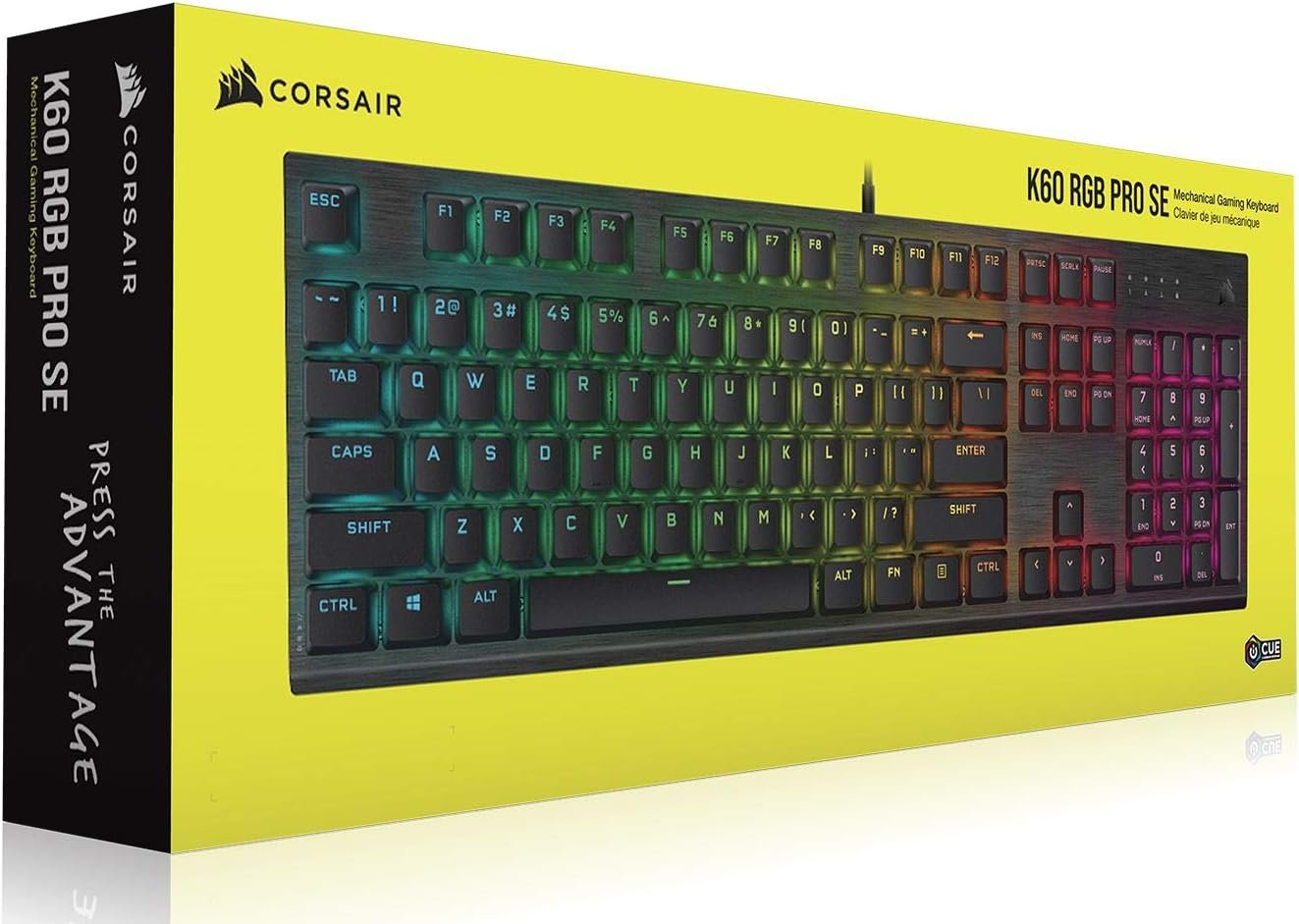 Corsair K60 RGB Pro Low Profile Mechanical Gaming Keyboard - CHERRY MX SPEED Mechanical Keyswitches – Slim and Streamlined Durable Aluminum Frame - Customizable Per-Key RGB Backlighting - Image 4