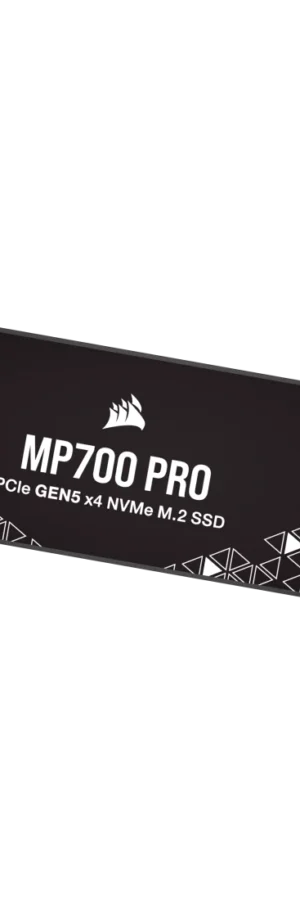 Corsair MP700 1TB PCIe Gen5 x4 NVMe 2.0 M.2 SSD – High-Density TLC NAND – Aluminum Heatsink – M.2 2280 – DirectStorage Compatible – Up to 10,000MB/sec – PCIe Gen4 & Gen3 Backwards Compatible – Black