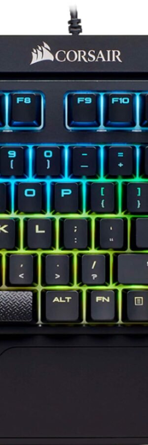 CORSAIR - USB 2.0 Type-A K68 RGB Mechanical Gaming Keyboard RGB Backlit Cherry MX Red Switch - Black