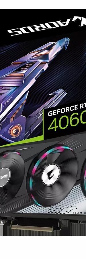 Gigabyte AORUS GeForce RTX 4060 Ti Elite 8G Graphics Card, 3X WINDFORCE Fans, 8G 128-bit GDDR6, GV-N406TAORUS E-8GD Video Card