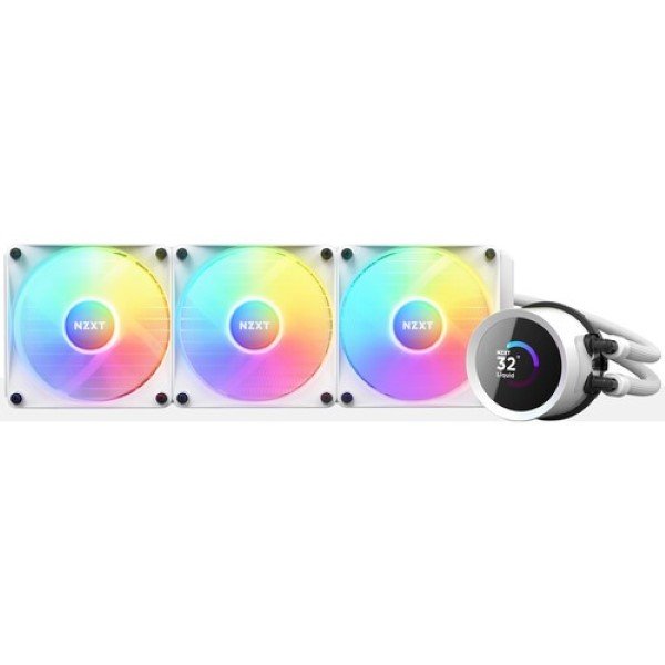 NZXT Kraken 360 RGB – White 360mm AIO Liquid Cooler with LCD Display and RGB Fans - Image 2
