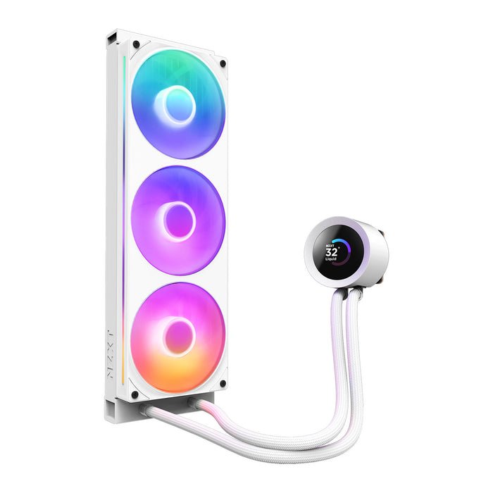 NZXT Kraken 360 RGB – White 360mm AIO Liquid Cooler with LCD Display and RGB Fans - Image 4