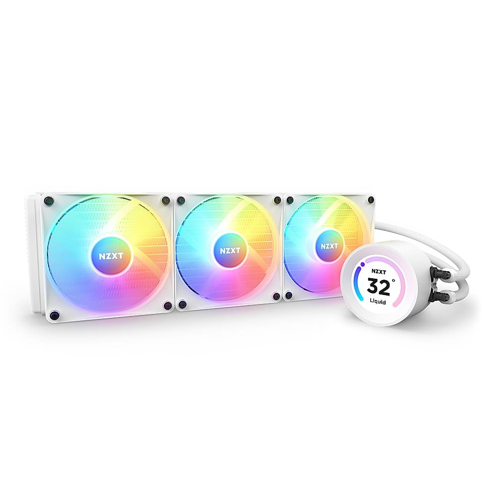 NZXT Kraken 360 RGB – White 360mm AIO Liquid Cooler with LCD Display and RGB Fans