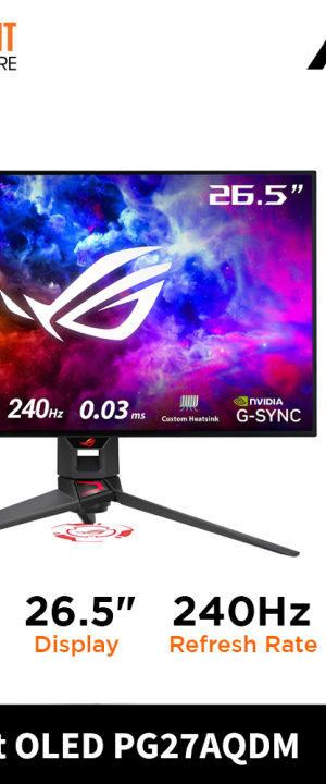 PG27AQDM ASUS ROG PG27AQDM 27 Inch 240Hz ,0.03ms, NVIDIA G-Sync, QHD OLED Gaming Monitor