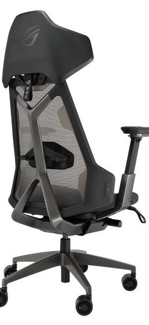 90GC0120-MSG010 ASUS SL400 ROG Destrier Ergo Gaming Chair – Futuristic Cyborg Aesthetic