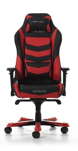 GC-I166-NR-S2 DXRacer Gaming Chair Iron Series – Black/Red