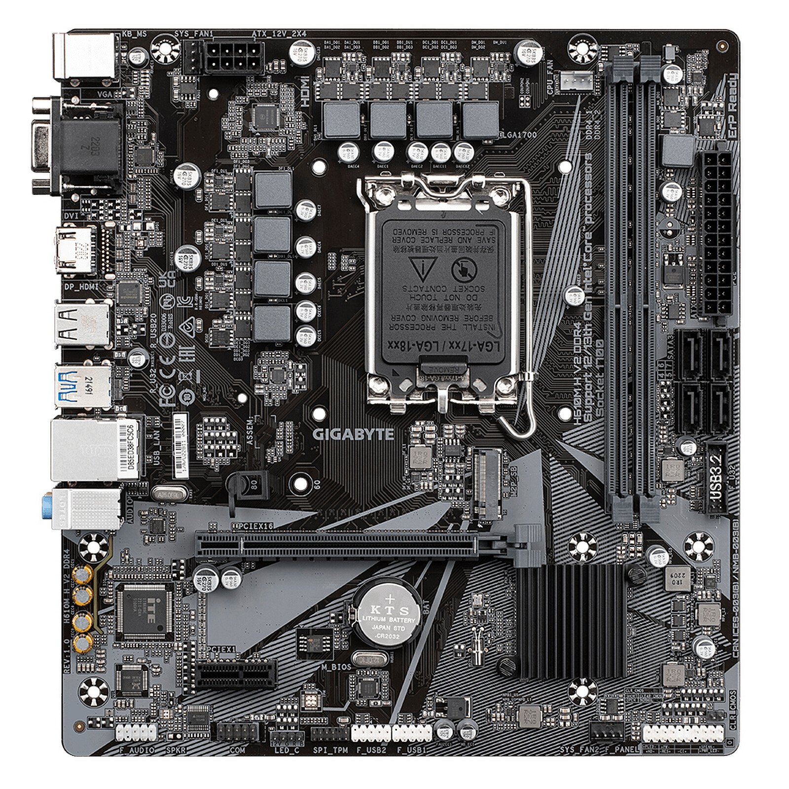 H610M H V2 DDR4 Gigabyte H610M H V2 DDR4 Micro ATX Motherboard