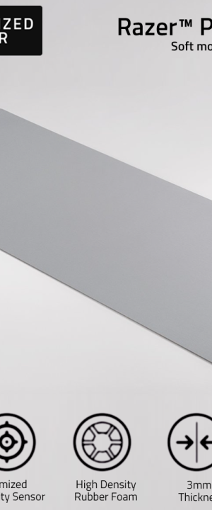 RZ02-03332300-R3M1 Razer Pro Glide XXL Soft Mouse Mat, Anti-Slip Base, 940x410x3 mm Size, Cloth Surface, Gray