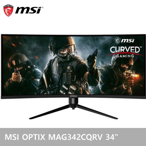 MSI Optix MAG342CQRV 34" UWQHD VA, 100Hz, 1ms, Ultra Super Narrow Bezel, HDR Ready Curved RGB Gaming Monitor - Black - Image 2