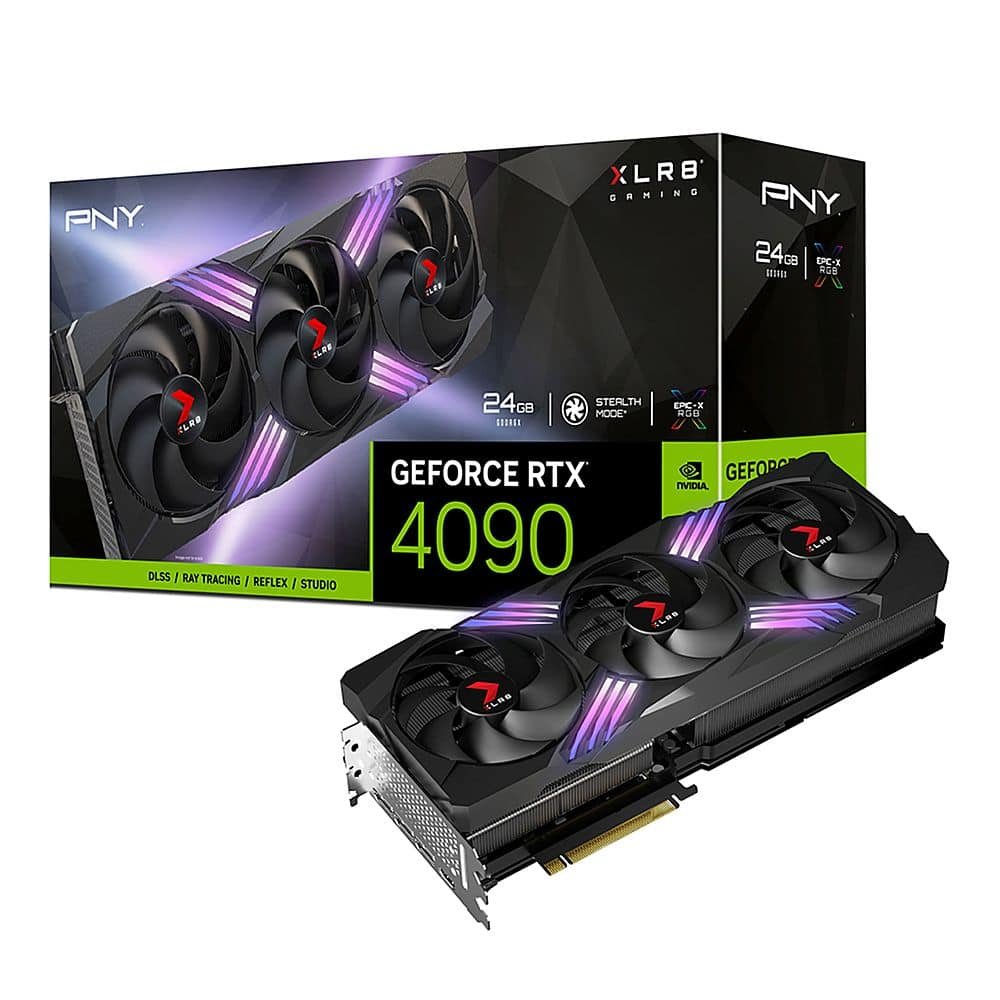 PNY Nvidia GeForce RTX 4090 24GB GDDR6X VERTO Triple Fan DLSS 3 Graphics Card - Part #: VCG409024TFXPB1 - Image 2