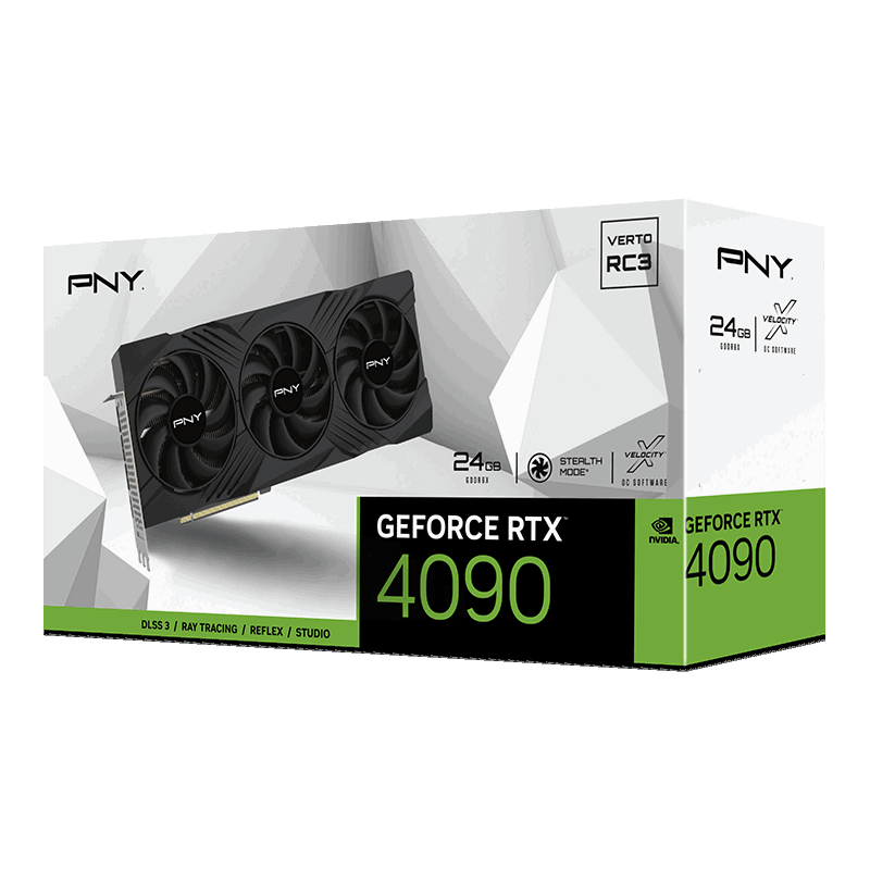 PNY Nvidia GeForce RTX 4090 24GB GDDR6X VERTO Triple Fan DLSS 3 Graphics Card - Part #: VCG409024TFXPB1 - Image 3