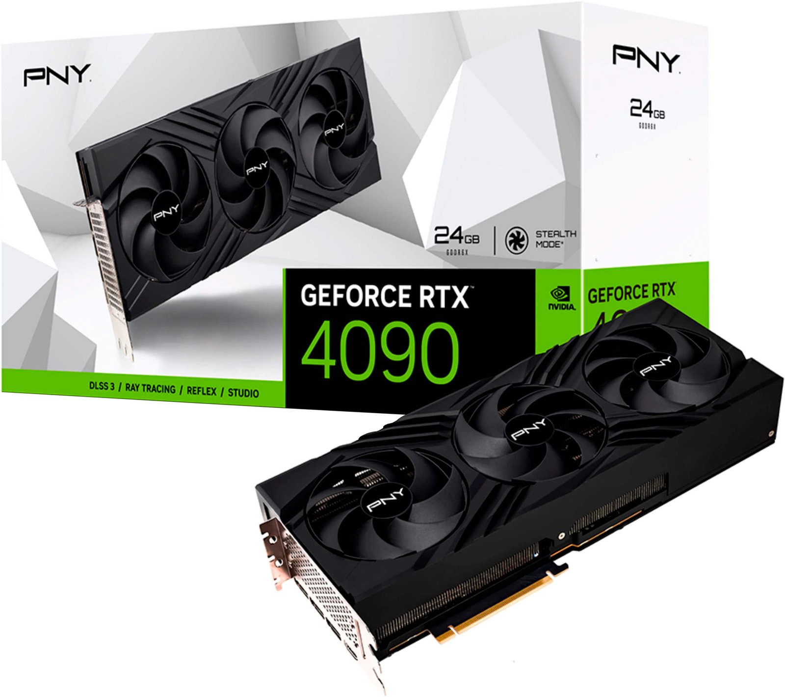 PNY Nvidia GeForce RTX 4090 24GB GDDR6X VERTO Triple Fan DLSS 3 Graphics Card - Part #: VCG409024TFXPB1 - Image 4