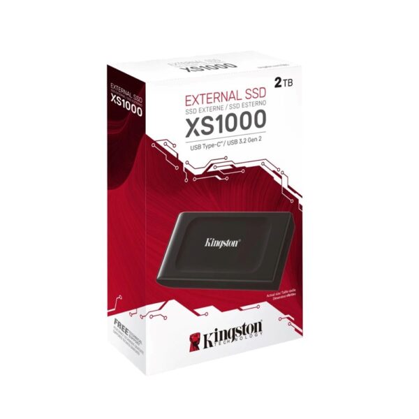 Kingston XS1000 2TB USB 3.2 Gen 2 Portable Pocket-Sized SSD | Part # SXS1000/2000G