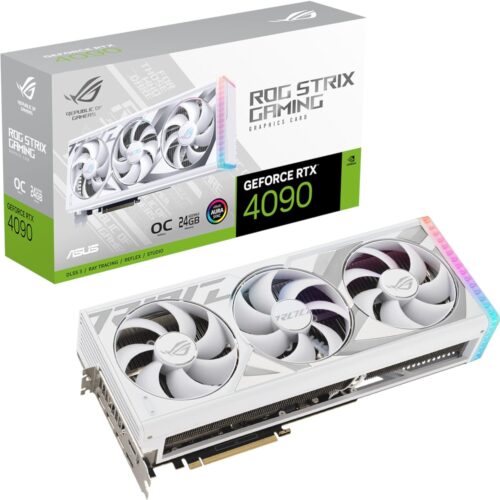 Asus Rog Strix Gaming GeForce RTX 4090 White OC Edition 24GB GDDR6X Graphic Card | Part # 90YV0ID2-M0NA00