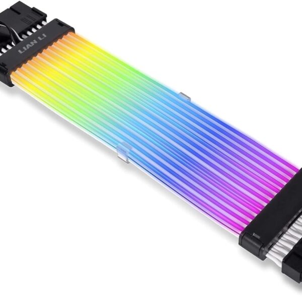 LIAN LI Strimer Plus V2 24 Pin Addressable RGB Power Extension Cable with L-Connect 3 Controller | Part # PW24-PV2