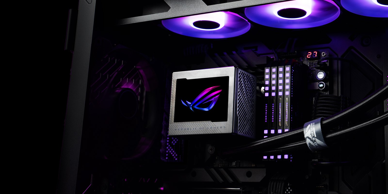 ASUS ROG Ryujin III 360 ARGB EVA-02 Edition All-in-One liquid CPU Cooler – 3.5″ LCD | Part # 90RC00L3-M0UAY0 - Image 2