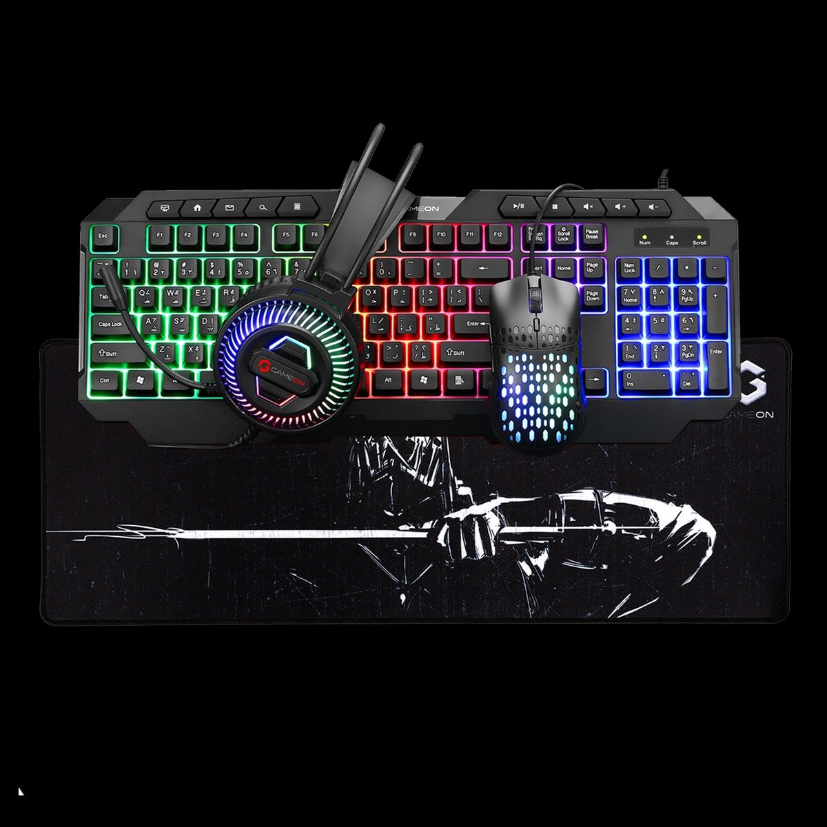 Gameon Cypher XL All-In-One Bundle Wired Keyboard, Headset, Mouse & Mousepad | Part no : Go-Cypher-XL - Image 3