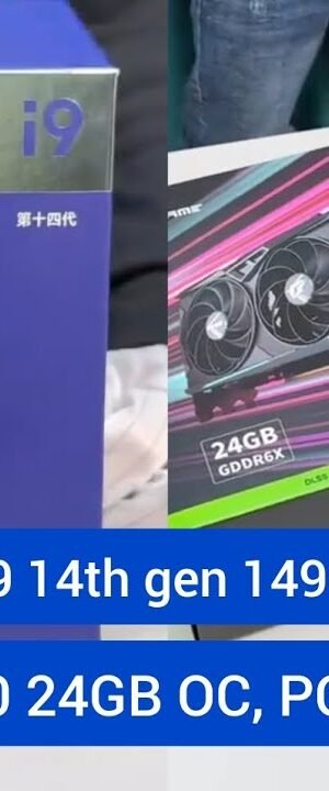 GAMING PC, CPU i9-14900K 14th Gen, RTX 4090 24GB, Ram 64 Gb intel core i9 14900K