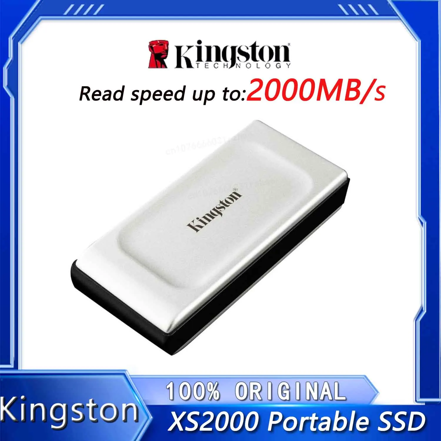 Kingston 1TB Portable SSD XS2000 External Solid State Drive, 2000MB/s | Part # SXS2000/1000G - Image 2