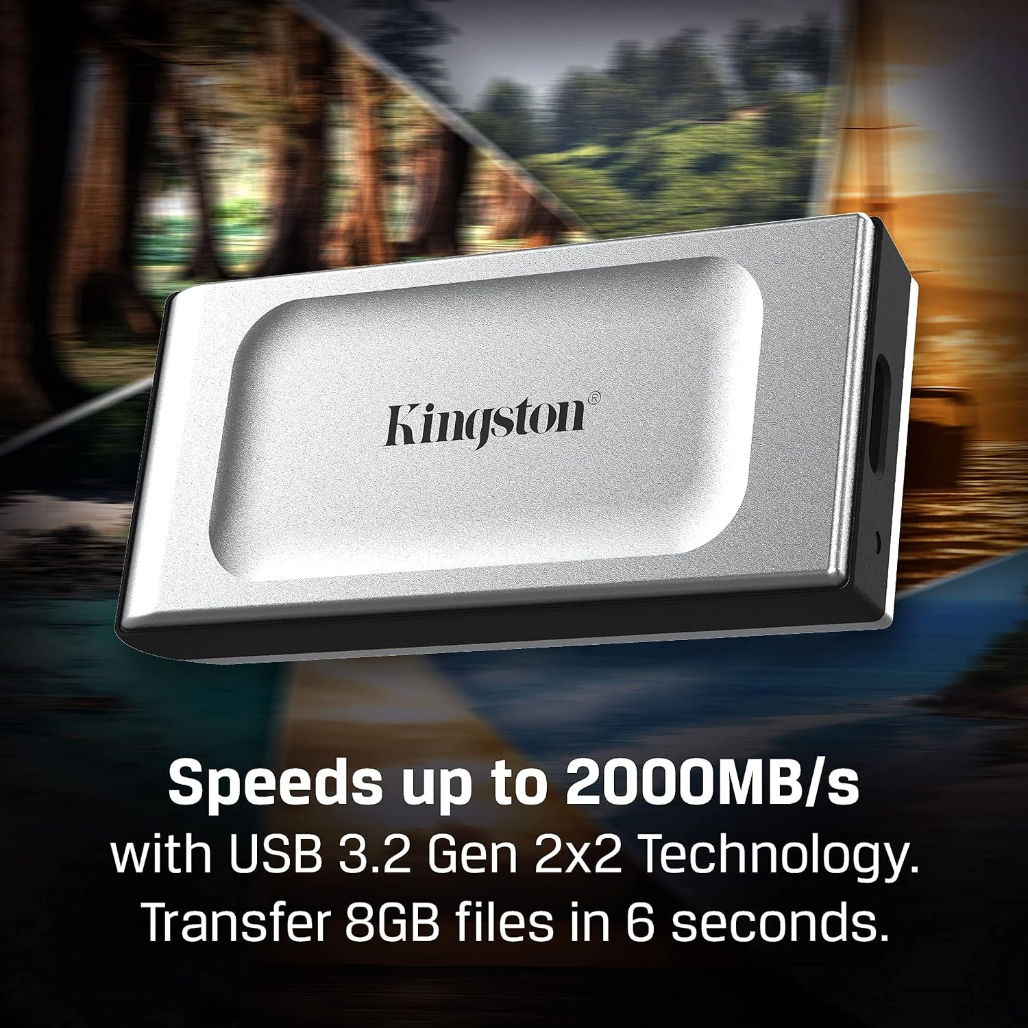 Kingston 1TB Portable SSD XS2000 External Solid State Drive, 2000MB/s | Part # SXS2000/1000G