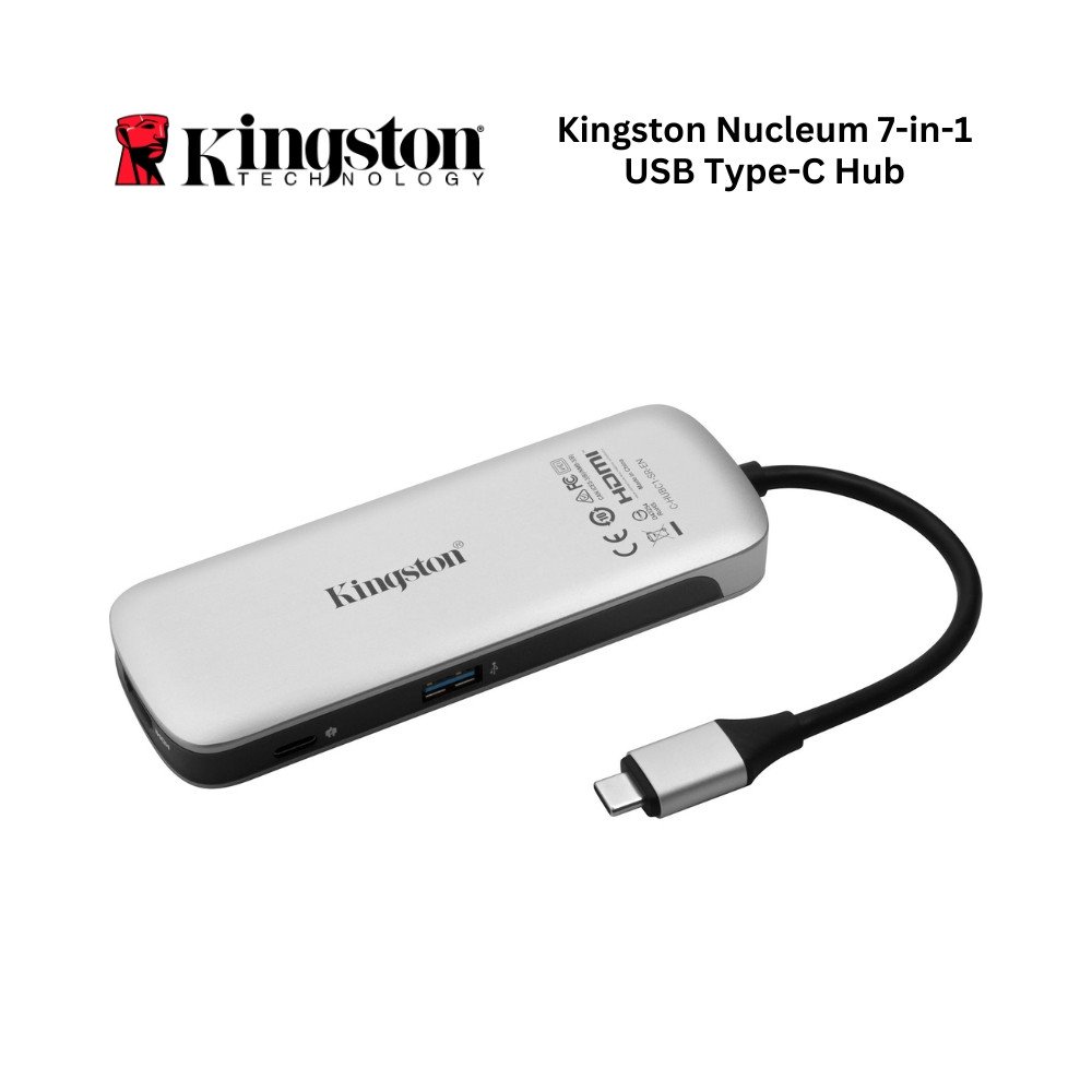 Kingston Nucleum USB C Hub 7-In-1 Type-C-Adapter | Part # C-HUBC1-SR-EN