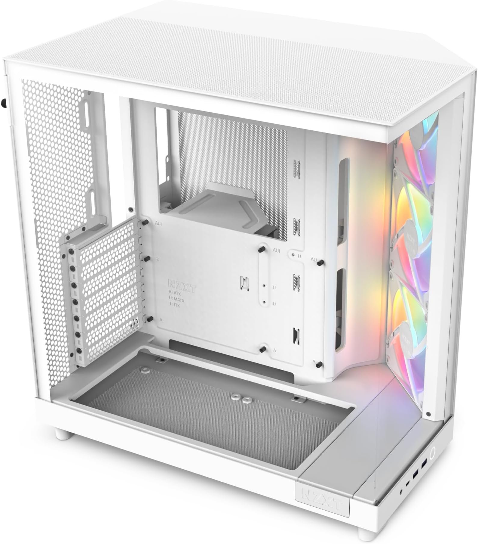 LIAN LI O11 Dynamic EVO Evolution Continues Aluminum Steel Tempered Glass ATX Mid Tower Case - White | Part # O11DEW-W - Image 4