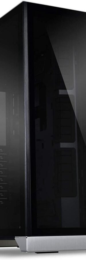 LIAN LI O11 Dynamic XL ROG Certified Tempered Glass Side & Front Panel + RGB Lighting Front Panel Case - Silver | Part # O11DXL-A