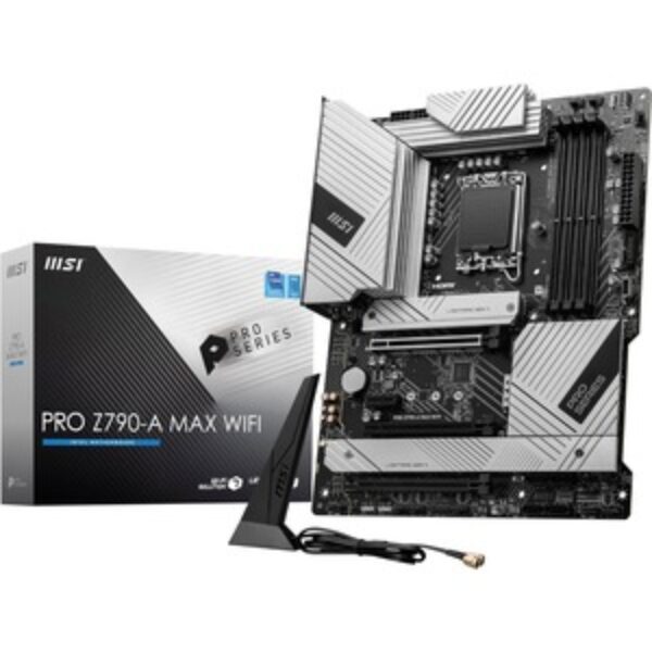 MSI PRO Z790-A MAX WIFI 7 DDR5 ATX Motherboard – White | Part # 911-7E07-014