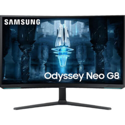 SAMSUNG 32″ Odyssey Neo G8 Curved 4K 240Hz 1ms Gaming Monitor VA Mini-LED HDR2000 HDR10+ HDMI 2.1 Rotatable PIP | Part #  LS32BG850NMXUE