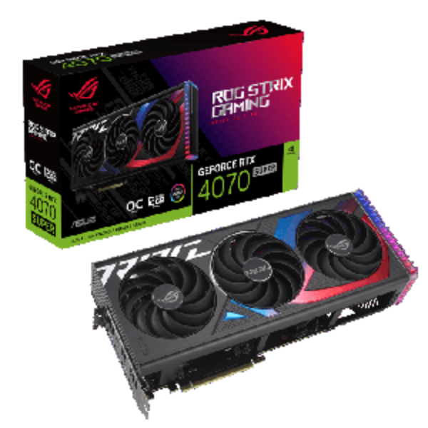 Asus Rog Strix Gaming GeForce RTX 4070 Super OC Edition 12GB GDDR6X Graphic Card | Part # 90YV0KD0-M0NA00