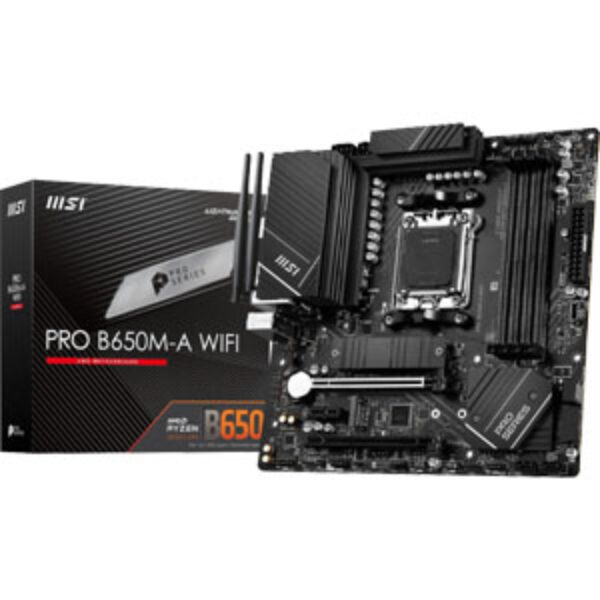 MSI Pro B650M-B AM5 mATX AMD Motherboard DDR5 | Part # 911-7E28-005