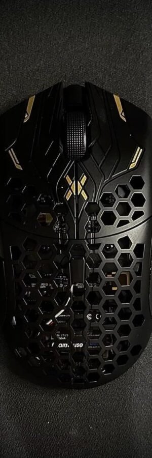 Final Mouse Ultralight X Wireless Gaming Mouse – Guardian Lion (Gold-Medium) 35 grams | Part # FM75001M-GD