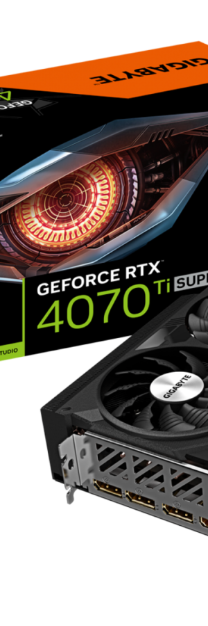 GIGABYTE NVIDIA GEFORCE RTX 4070Ti SUPER Gaming OC 16GB GDDR6X Graphics Card - Black | Part # GV-N407TSGAMING OC-16GD