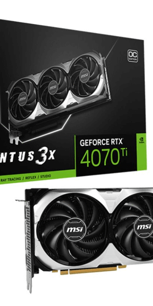 MSI 12GB RTX4070Ti VENTUS 3X OC GeForce VGA Graphic Card | Part # 912-V513-423