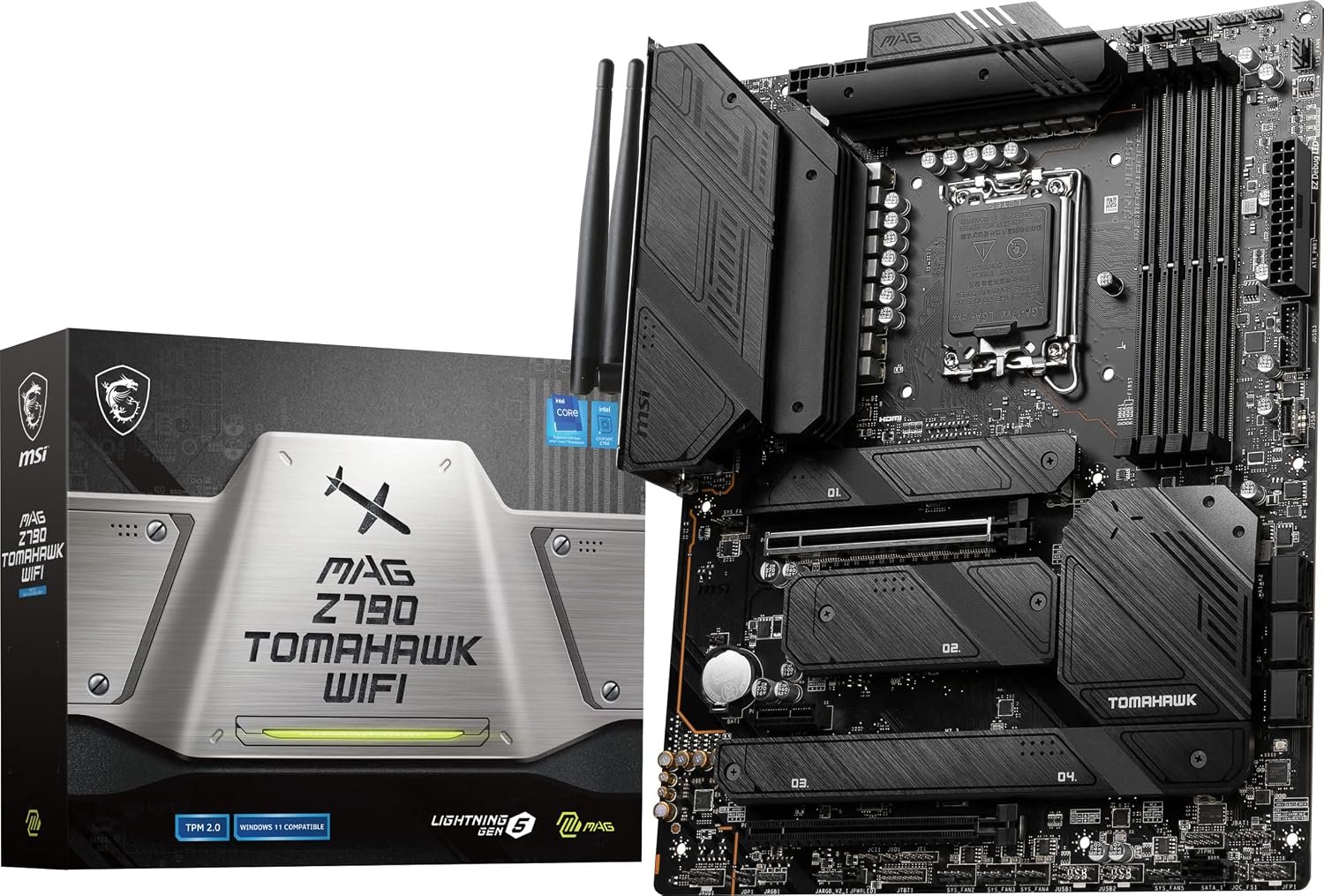 MSI MAG Z790 TOMAHAWK MAX WIFI DDR5 ATX Motherboard - Black | Part # 911-7E25-003