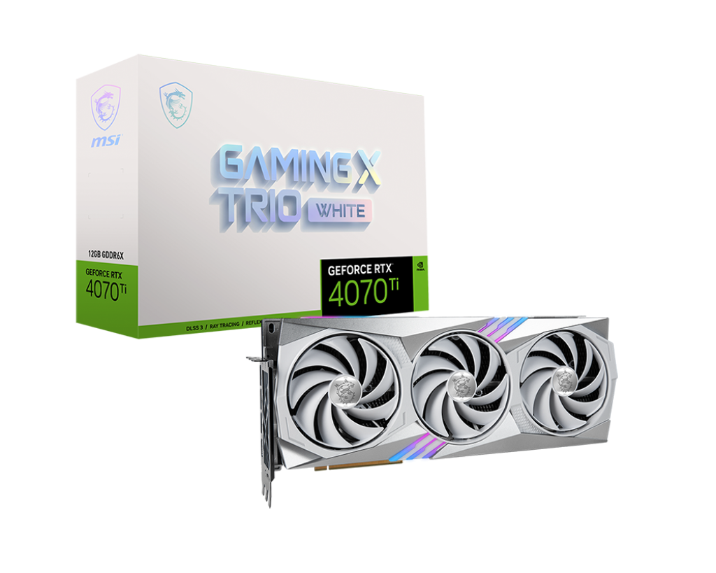 MSI RTX 4070 Ti Gaming X Trio White 12G GDRR6X NVIDIA GeForce