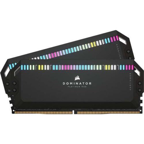 CORSAIR DOMINATOR PLATINUM RGB DDR5 – 32GB (2x16GB) 6000MHz CL36 Memory Kit – Black