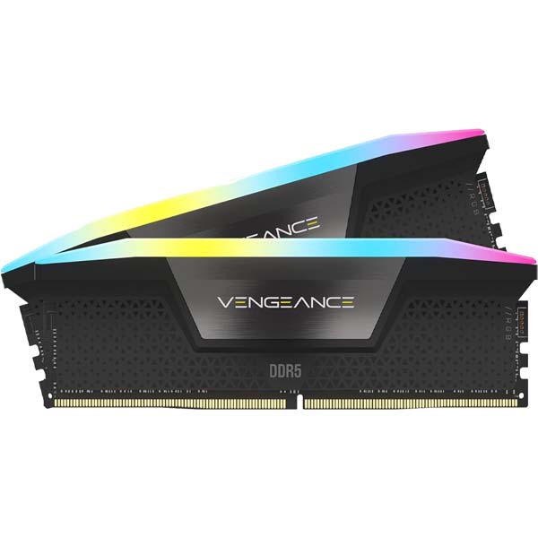 CORSAIR VENGEANCE RGB DDR5 RAM 32 GB (2×16 GB) 7000MHz CL34  – Black