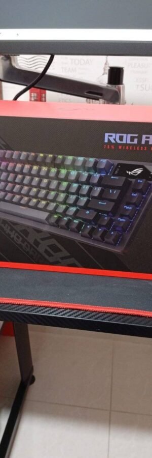 Asus M701 Rog Azoth 75% Wireless Mechanical Gaming Keyboard Rog NX Red Switch (Arabic) White