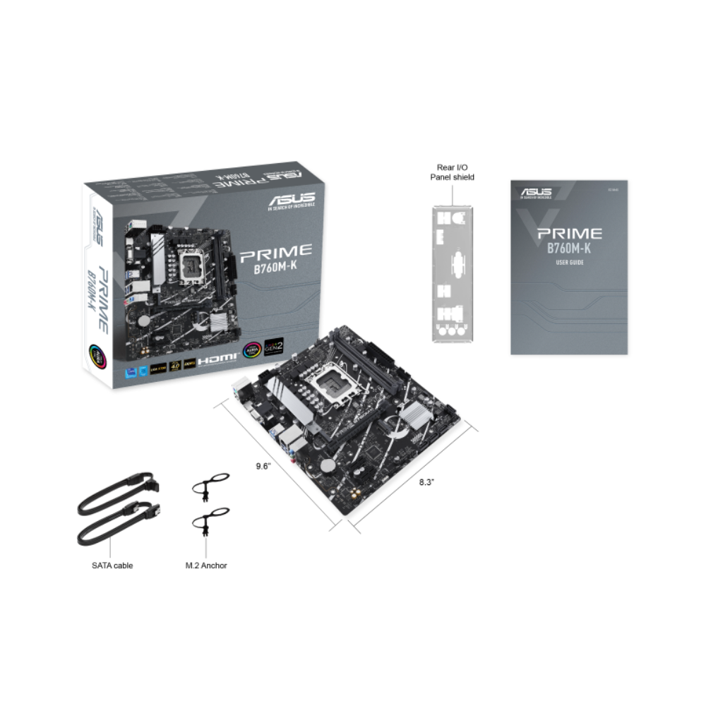 ASUS Prime B760M-K mATX Motherboard DDR - Image 2