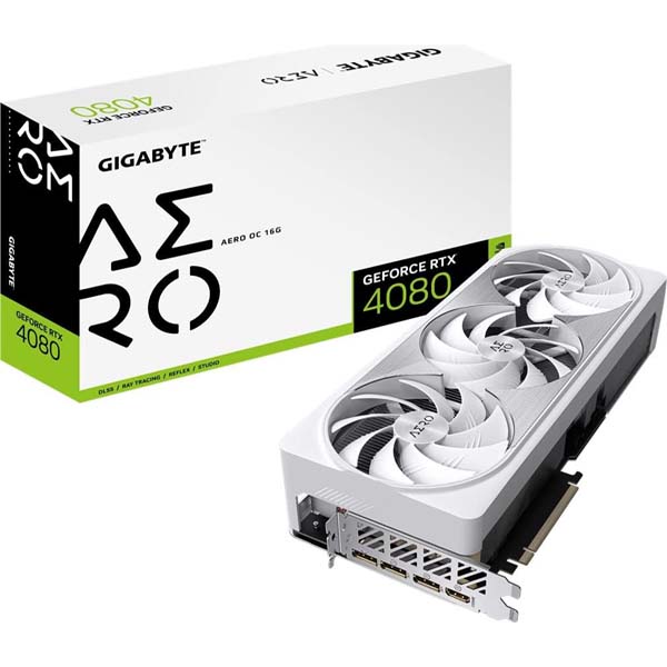 Gigabyte Nvidia GeForce RTX 4080 16GB AERO OC DLSS 3 Graphics Card