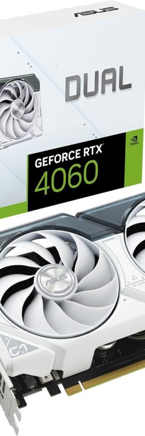 Asus Dual GeForce RTX 4060 White OC Edition 8GB GDDR6 Graphic Card