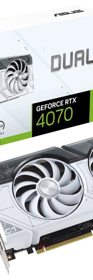 ASUS Dual GeForce RTX™ 4070 SUPER White OC Edition 12GB GDDR6X