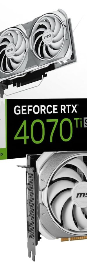 MSI GeForce RTX 4070 Ti Super 16GB Ventus 2X OC GDDR6X Graphic Card - White