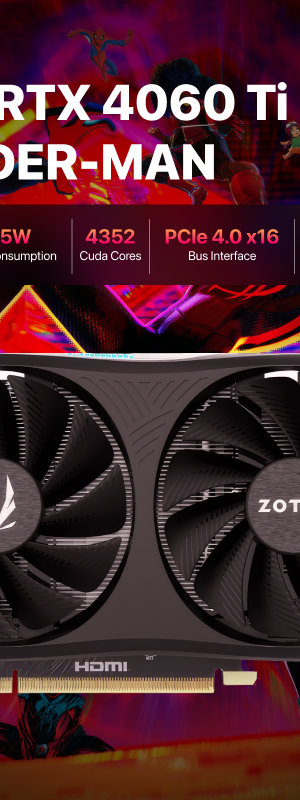 ZOTAC GAMING GeForce RTX 4060Ti 16GB AMP SPIDER-MAN Edition VGA Graphic Card